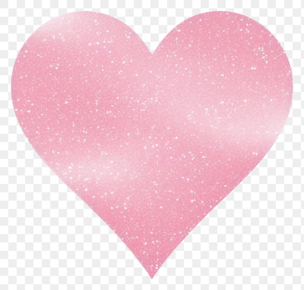 PNG Glitter pink heart icon backgrounds shape white background.