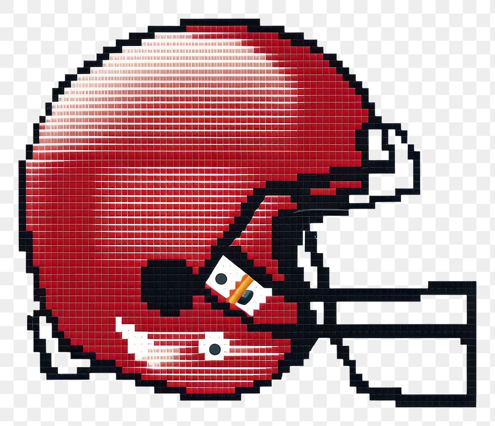 PNG American football helmet sports pixelated dynamite.