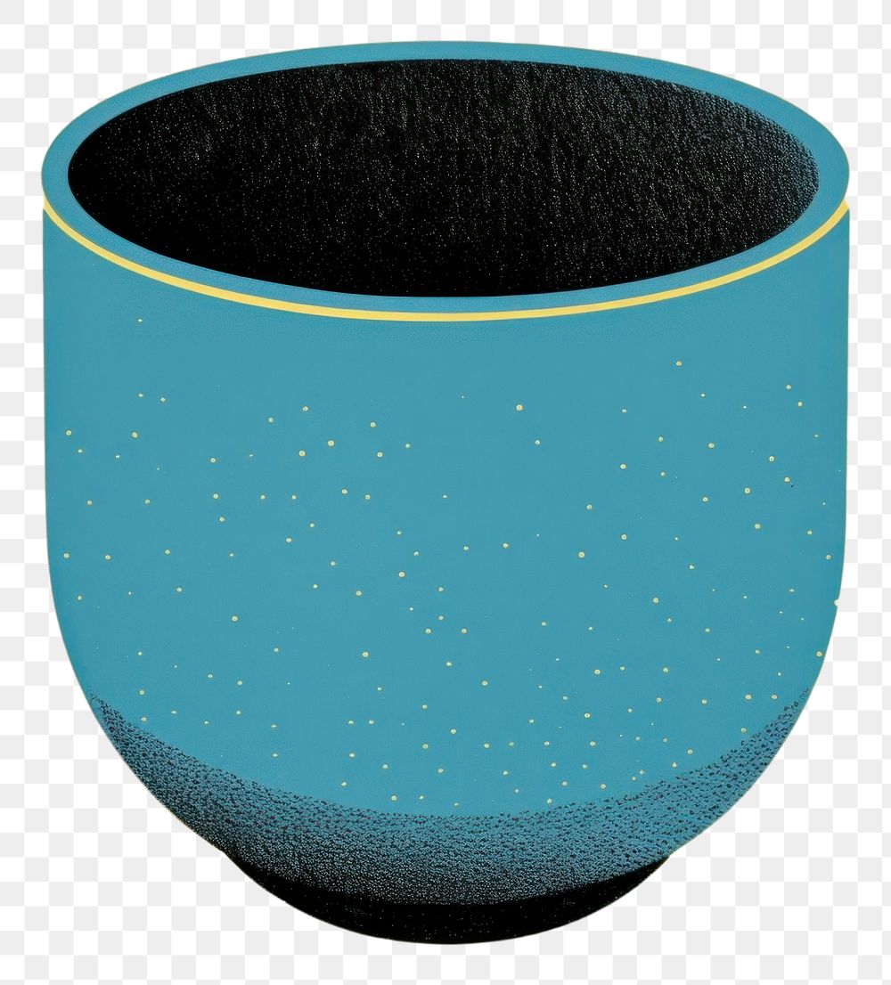 PNG Cup of tea yellow bowl blue.