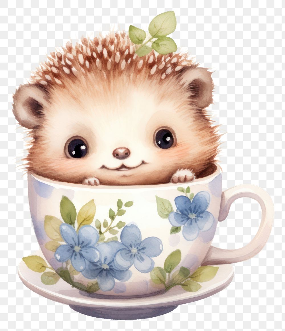 PNG Hedgehog mammal cup mug.