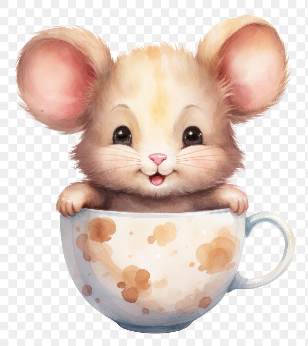 PNG Mammal animal cup mug.