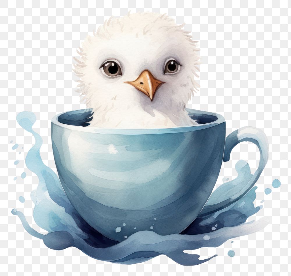 PNG Coffee bird beak cup.