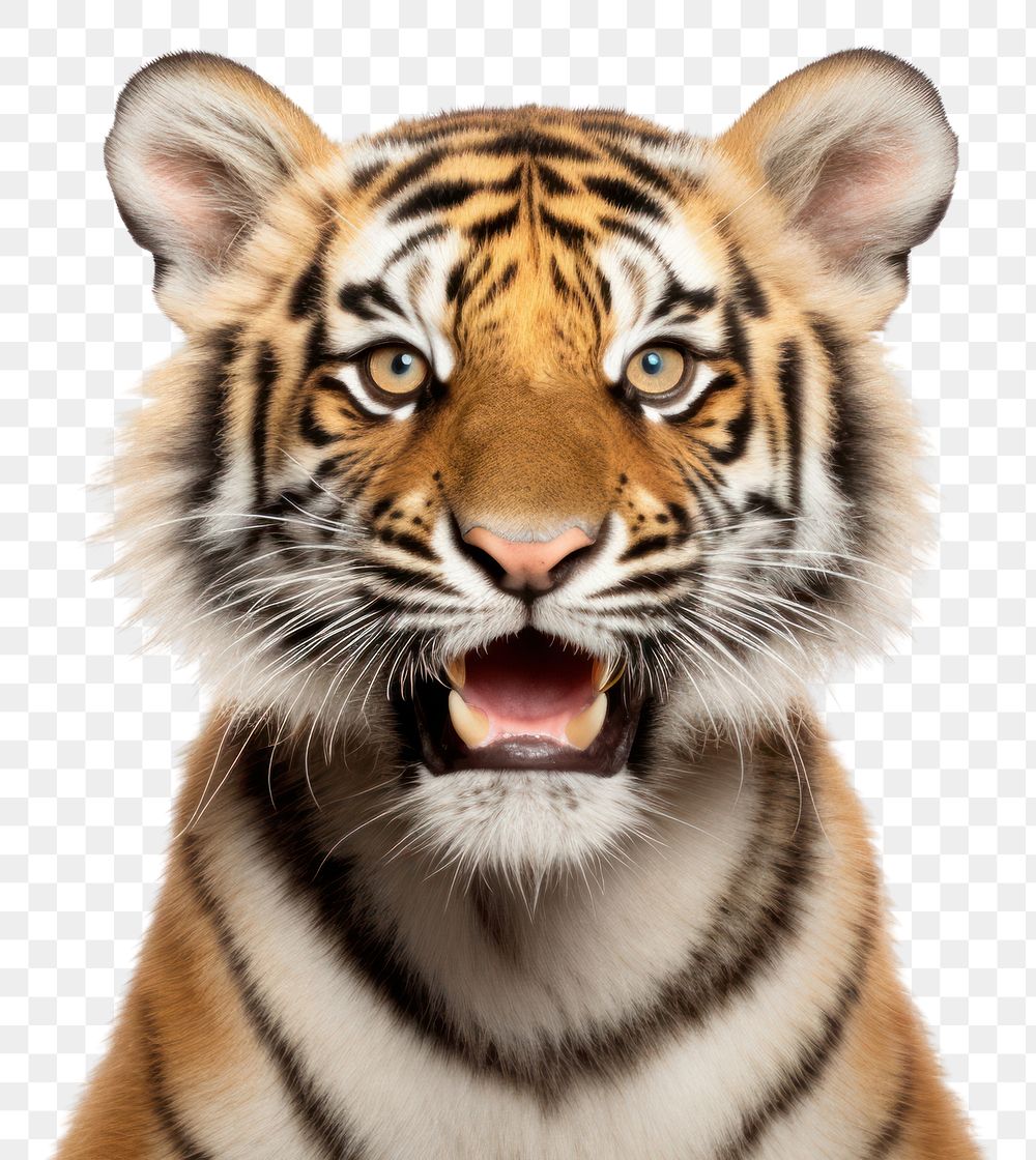 PNG Smiling tiger wildlife animal mammal
