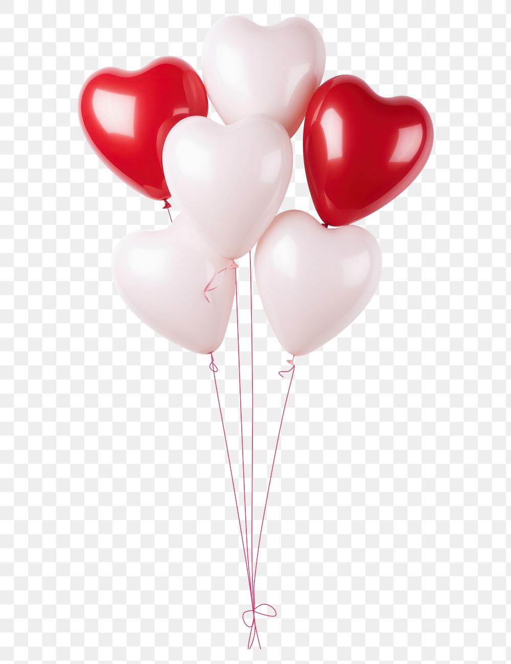PNG Heart balloons white love celebration.