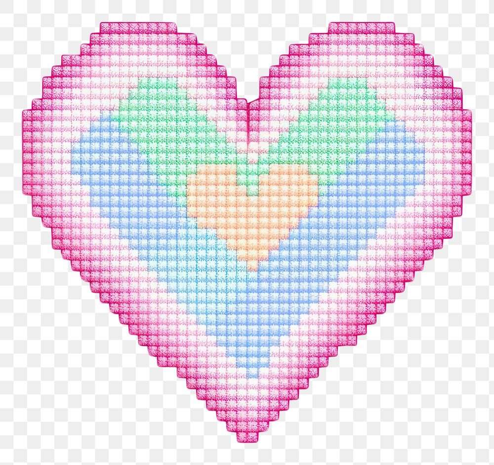 PNG Cross stitch patter heart backgrounds pattern creativity.