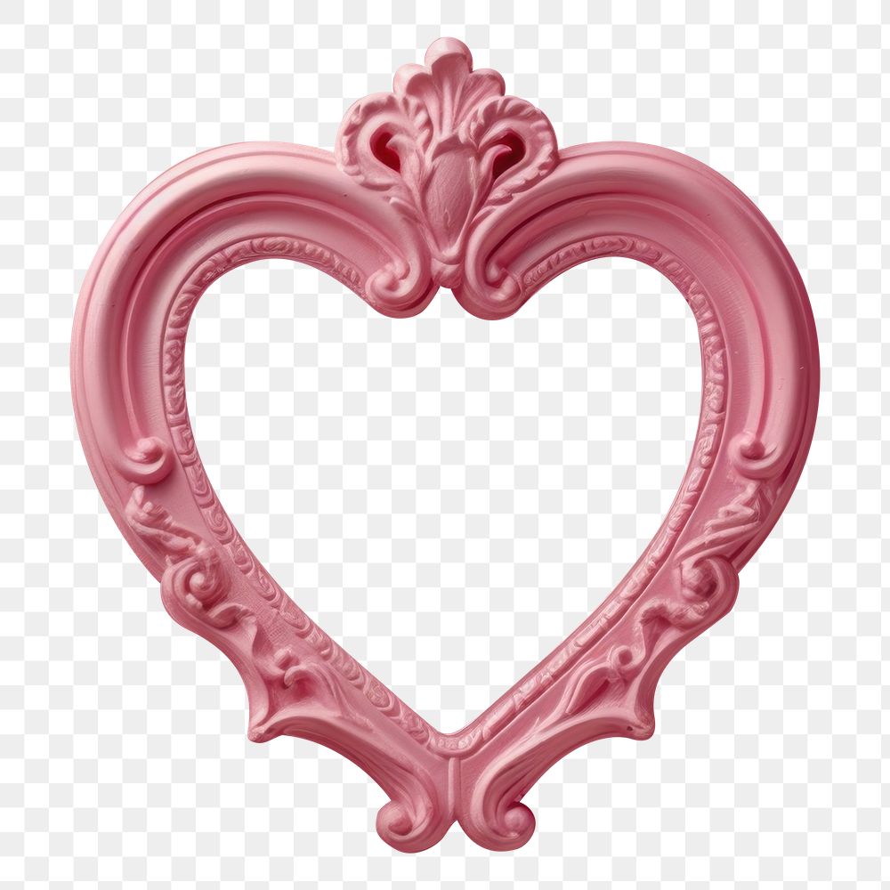 PNG Frame pink heart love accessories creativity