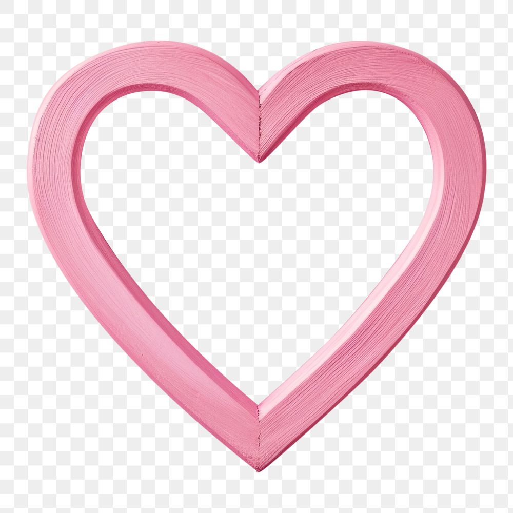 PNG Frame pink heart shape love pattern.