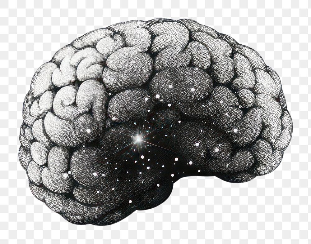 PNG Brain white background monochrome blackberry.