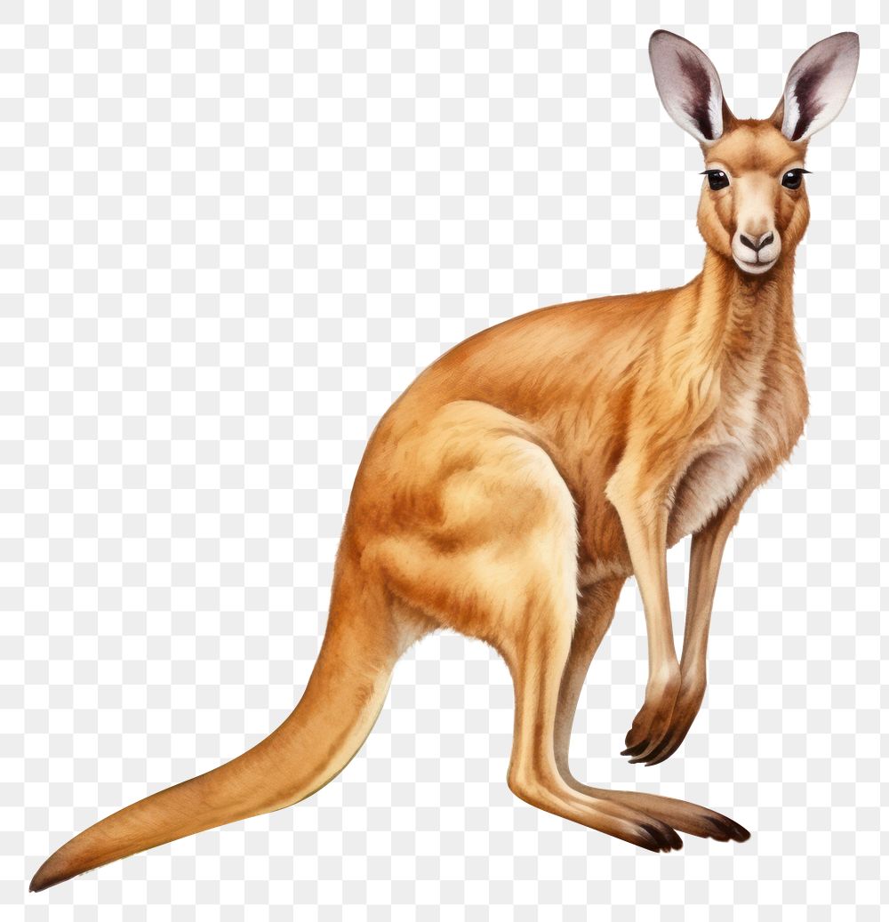 PNG Kangaroo wallaby mammal animal.