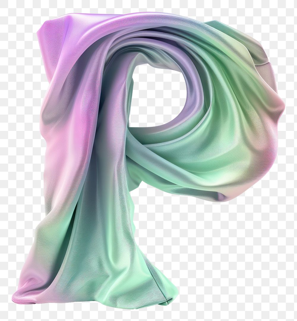 PNG Letter P purple green 