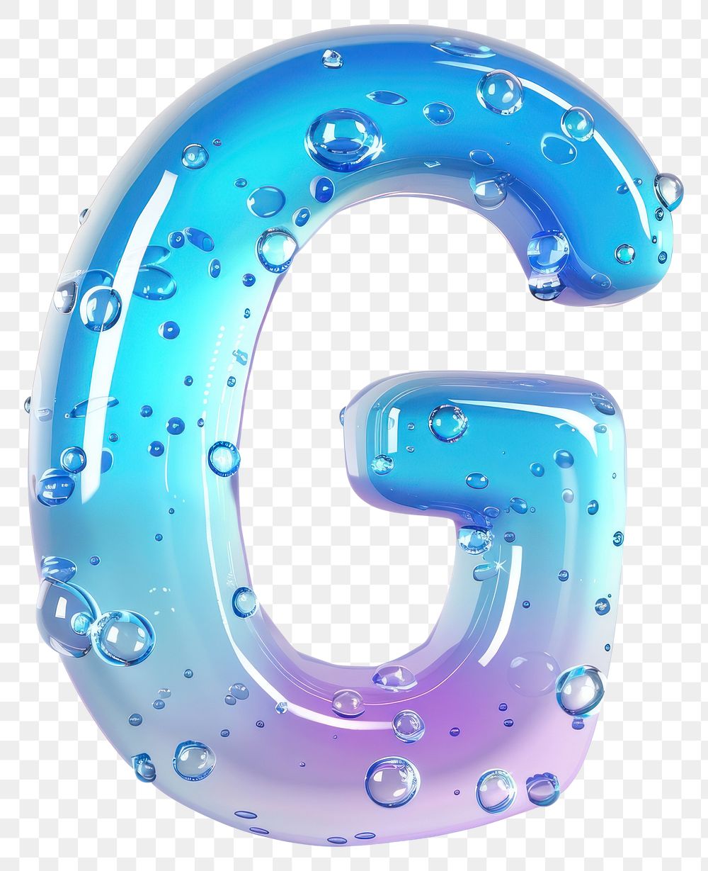 PNG Letter G number bubble symbol.