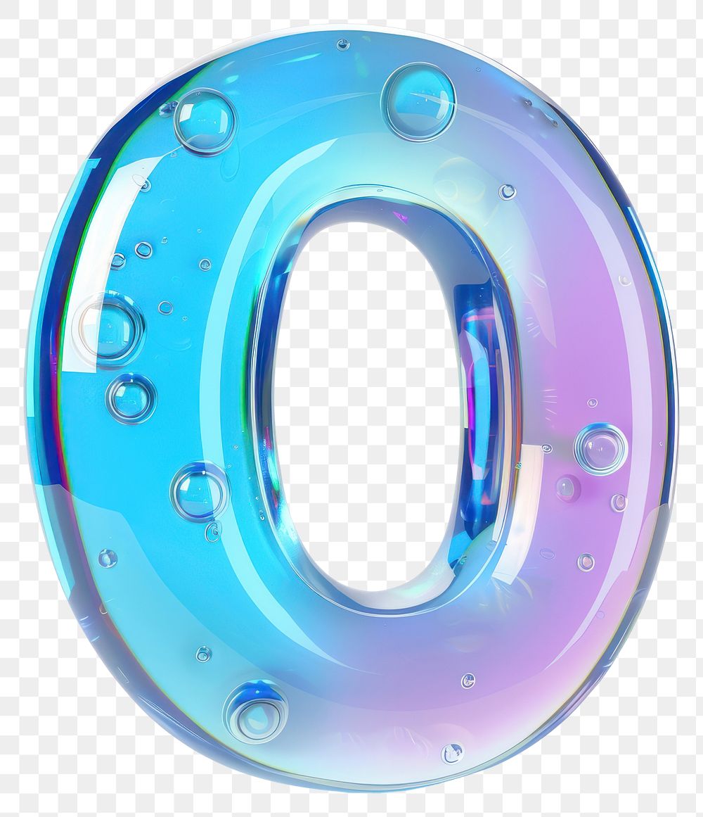 PNG Letter O number bubble symbol.