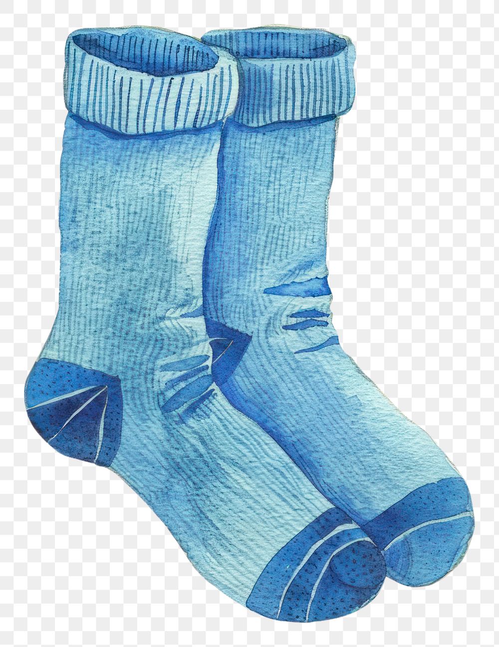 PNG Athletic socks blue pair footwear.