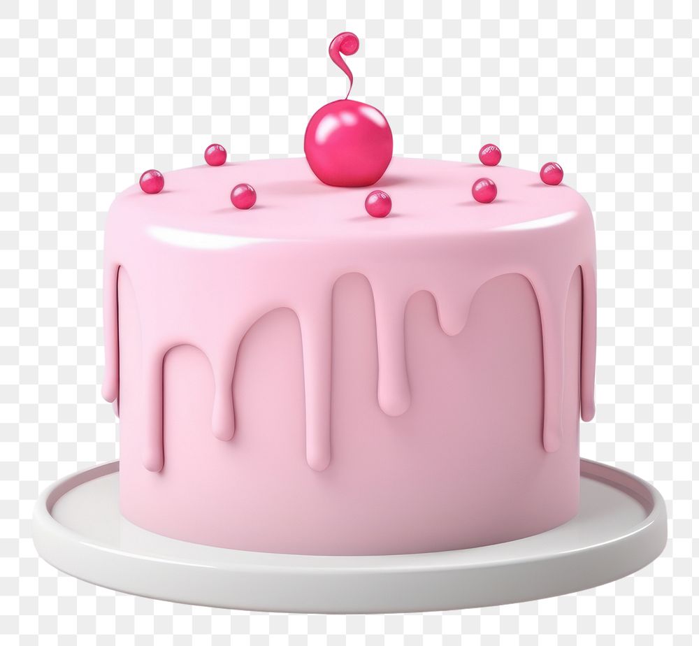 PNG 3D illustrationbirthday cake dessert cupcake icing.