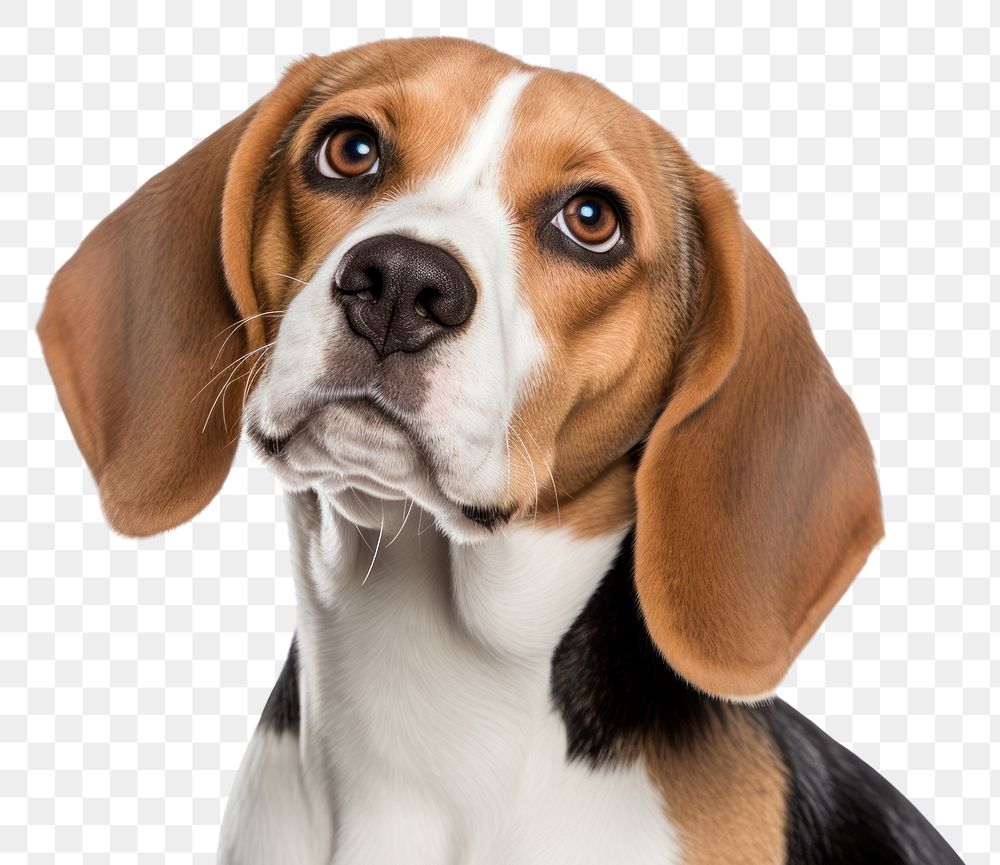 PNG Beagle looking confused animal mammal hound.