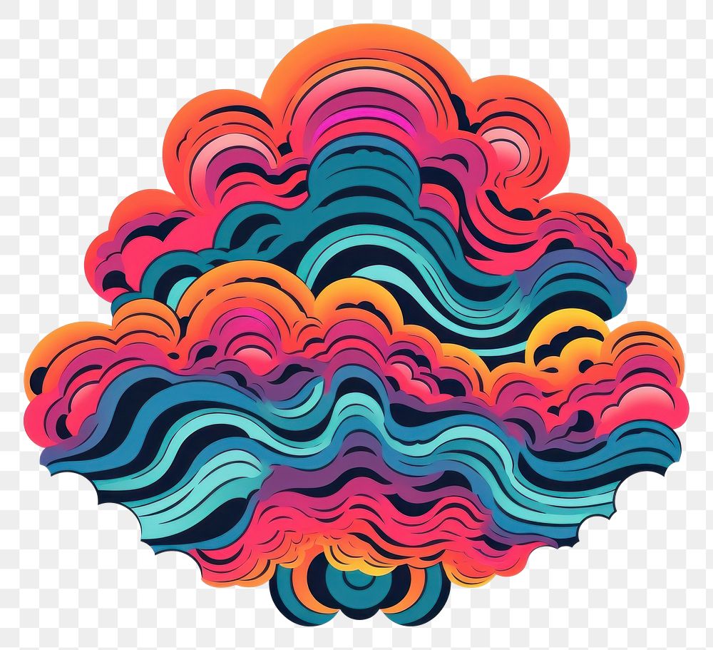 PNG Cloud art abstract graphics.