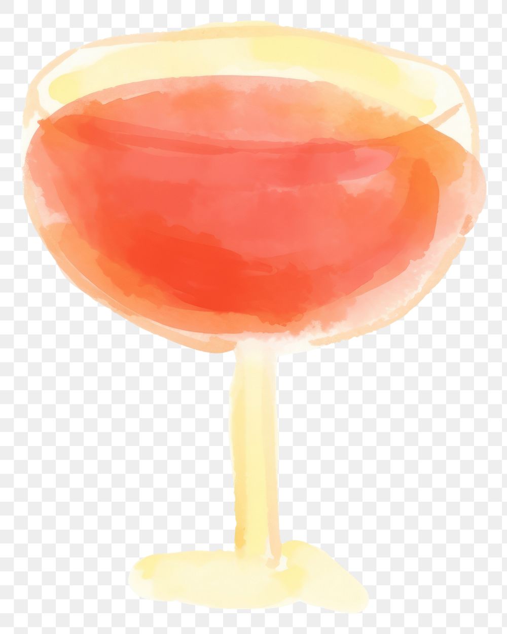 PNG Hand drawn a cocktail in kid illustration book style glass white background confectionery.