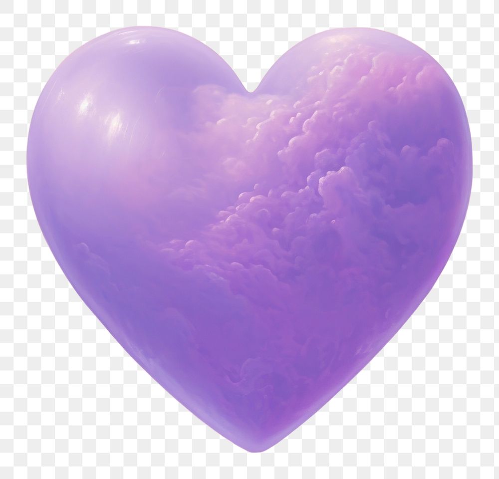 PNG A pastel purple heart outdoors balloon nature.