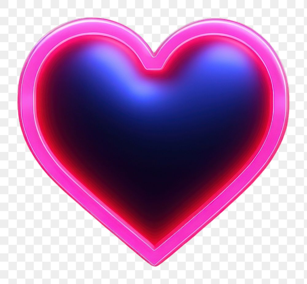 PNG Heart light neon symbol.