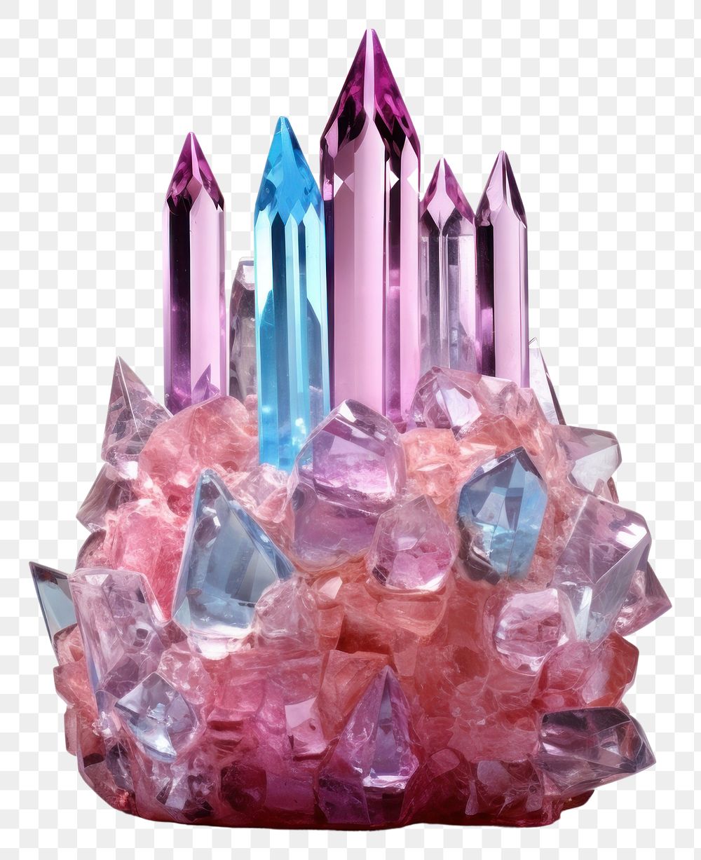 PNG Birthday cake gemstone crystal mineral.