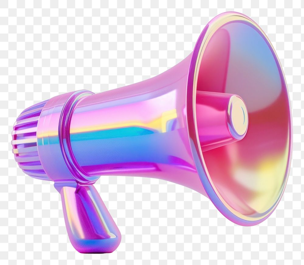 PNG Megaphone with Hashtags and bell notification purple electronics technology.