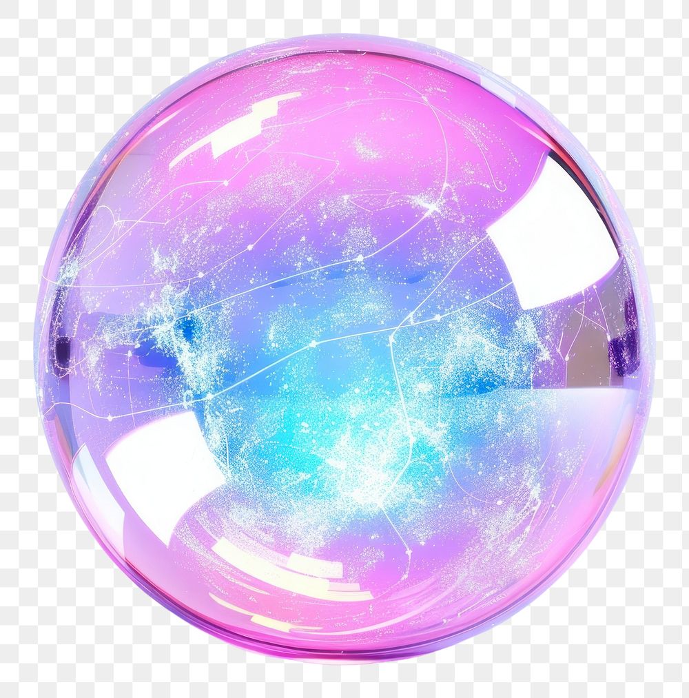 PNG Abstract futuristic technology network space planet sphere purple glass.