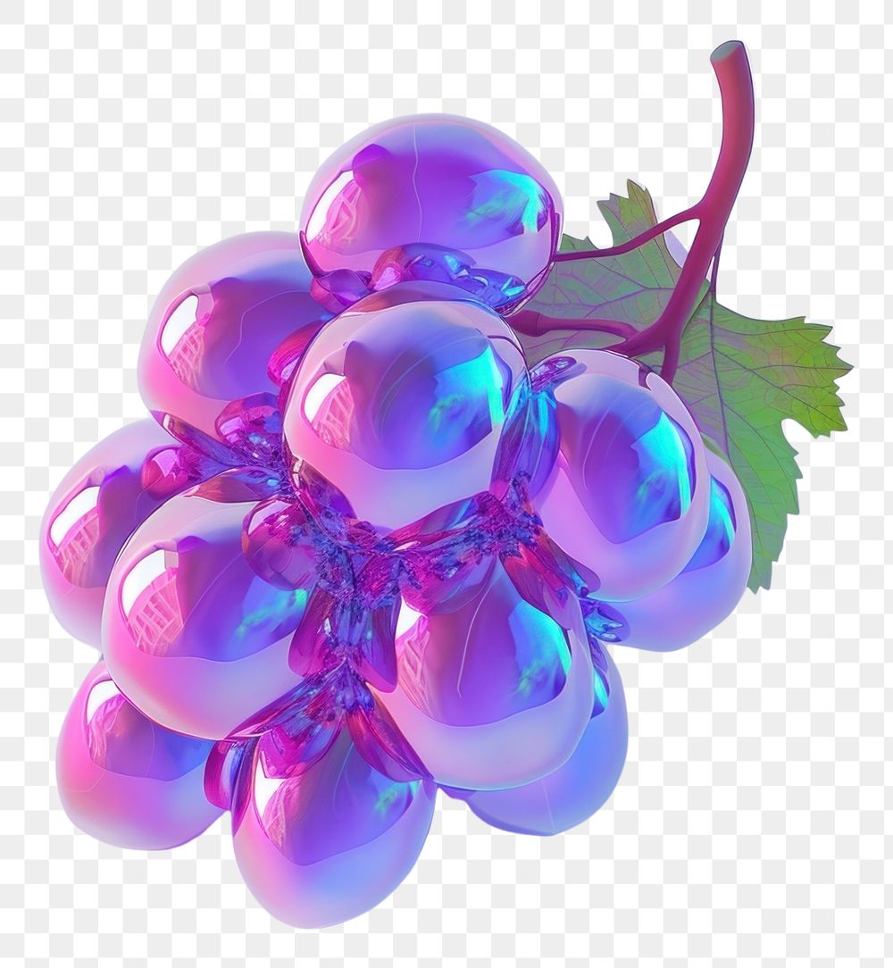 PNG Simple grape grapes purple fruit.