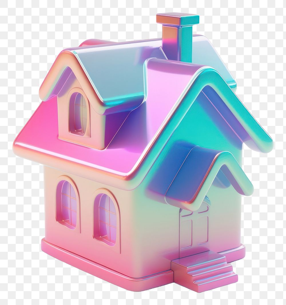 PNG Simple isometric house icon white background confectionery architecture.
