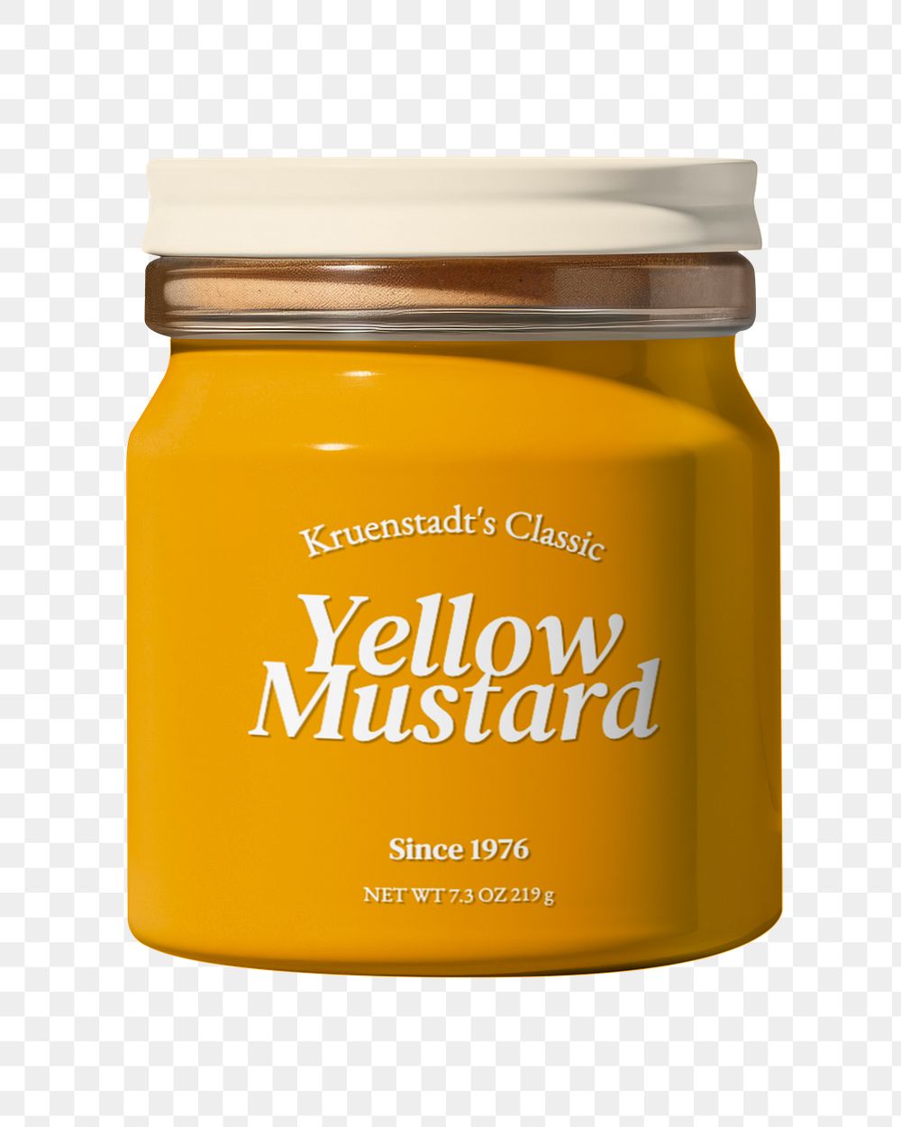 PNG Mustard jar, transparent background