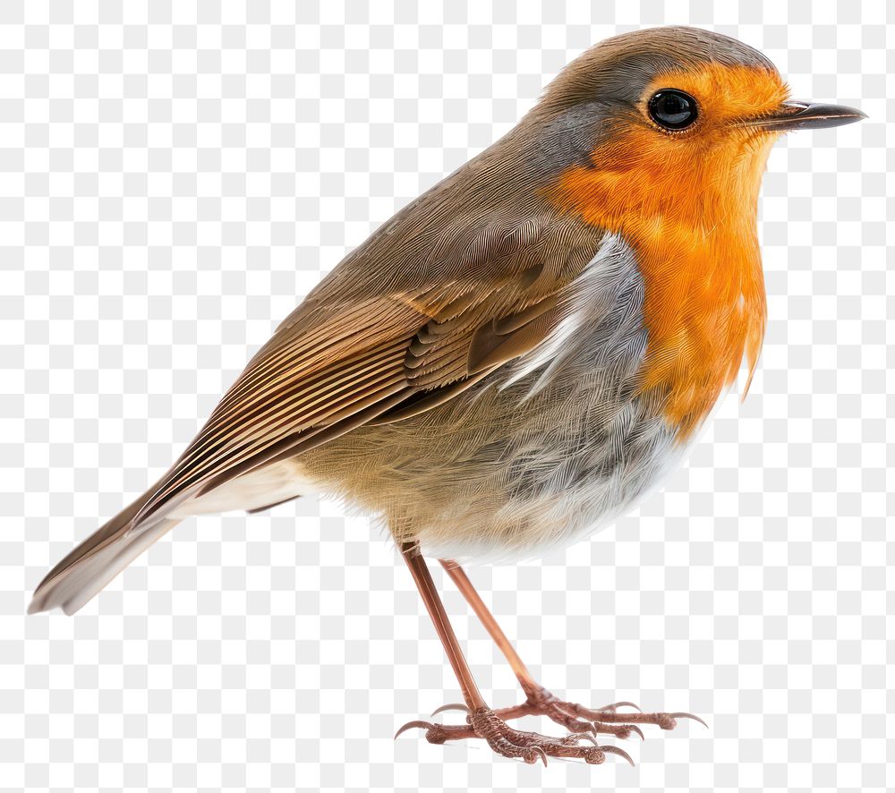 PNG Fat Robin bird robin animal white background.