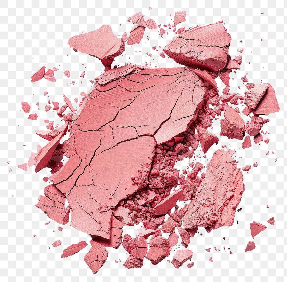 PNG Powder makeup white background splattered cosmetics.
