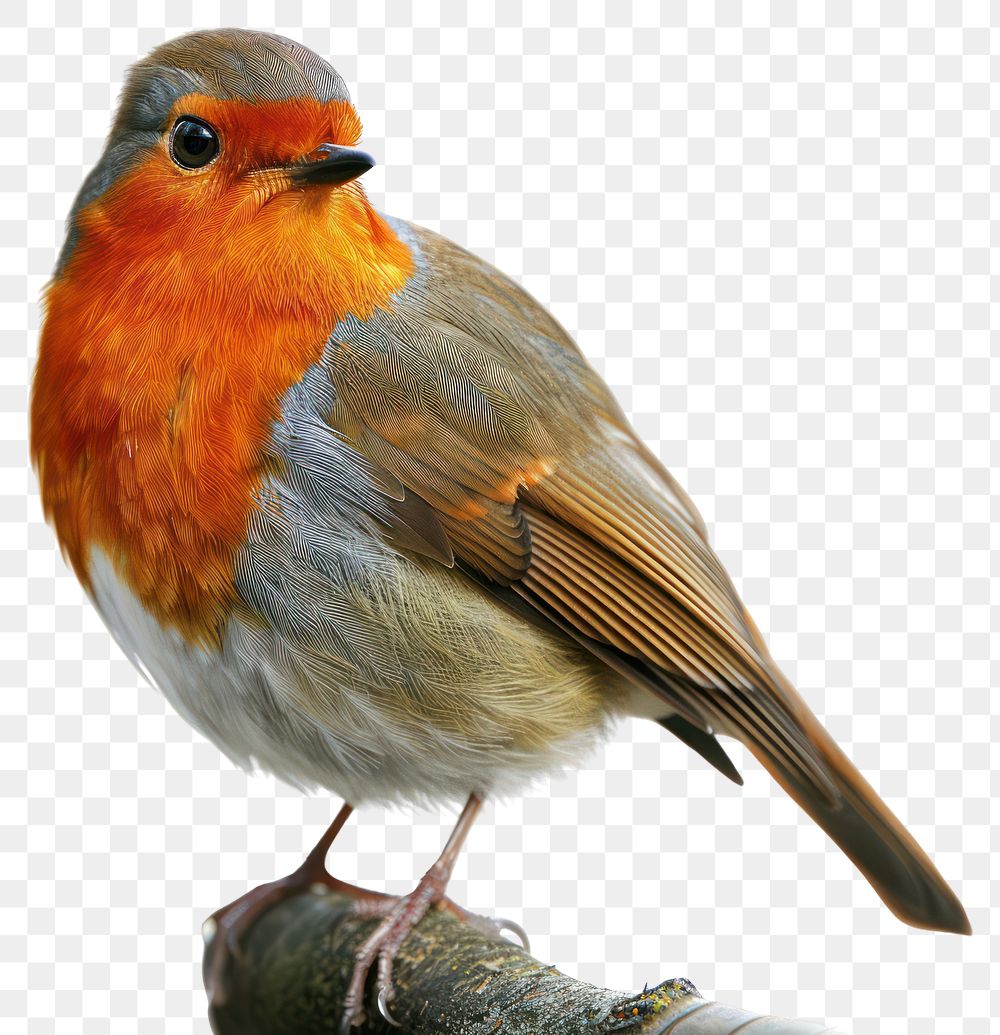 PNG Robin bird robin animal white background.