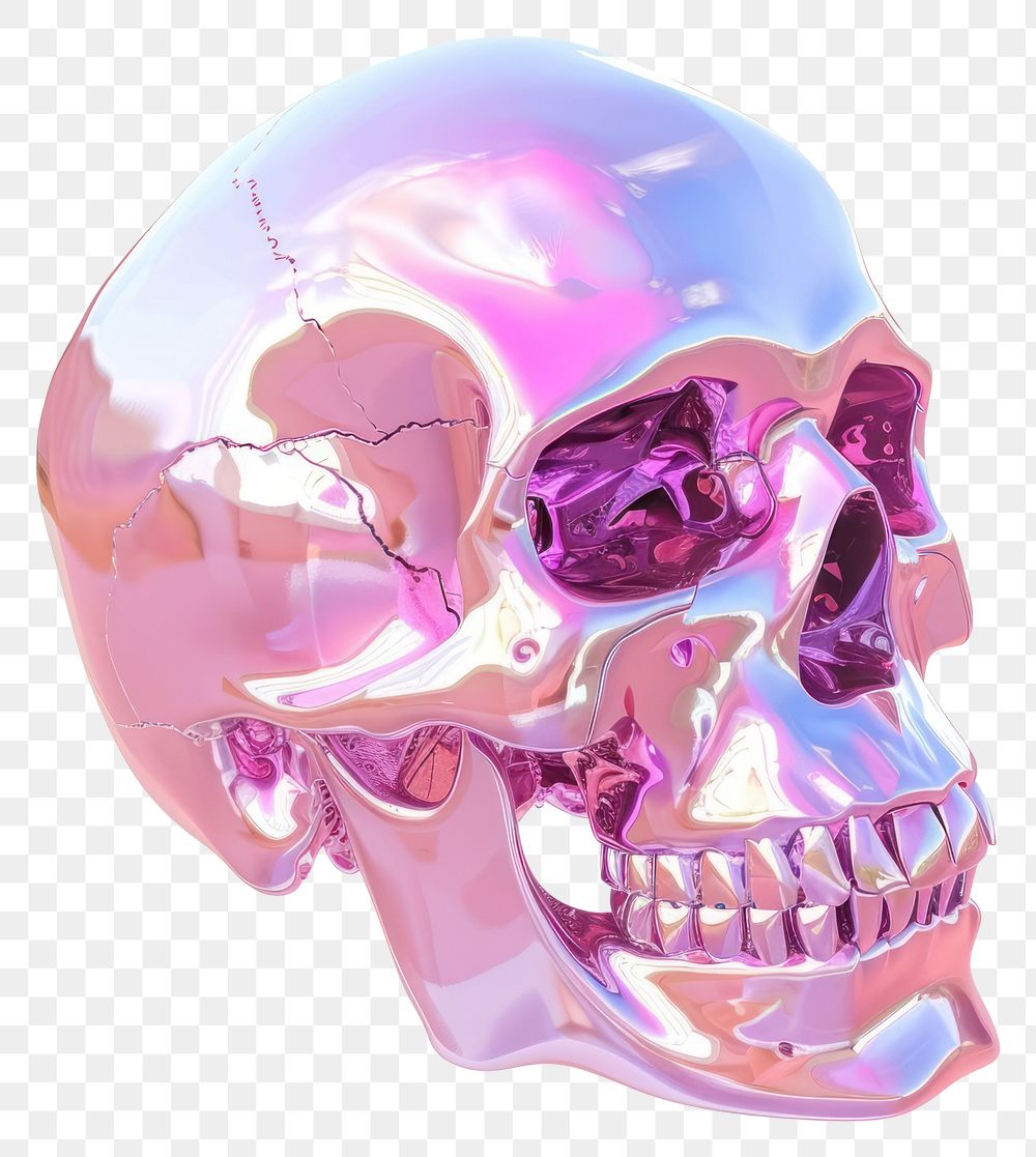 PNG A human skull purple white background clothing.