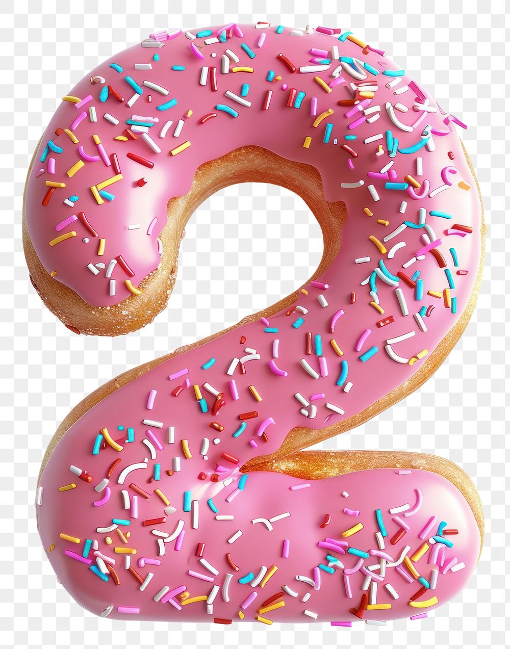 PNG Donut number Shaped 2 | Premium PNG - rawpixel