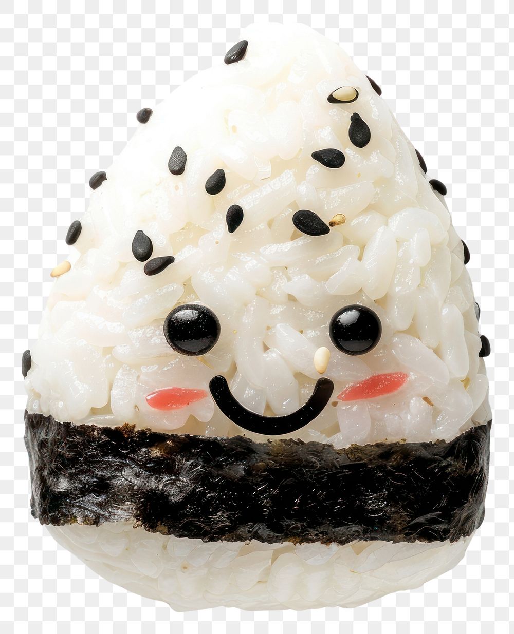 PNG Onigiri sushi food white background.