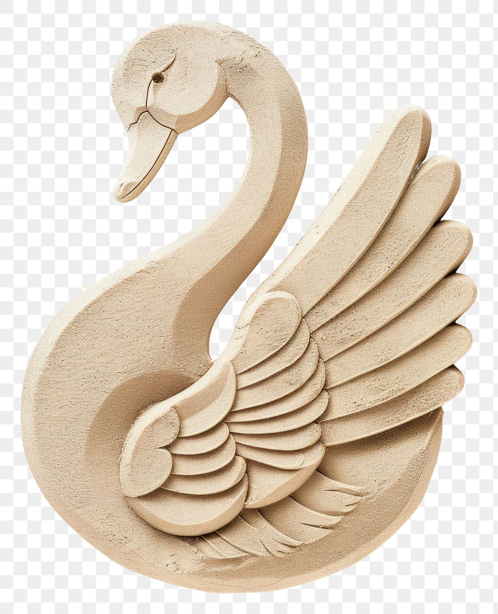 PNG Animal bird swan representation.