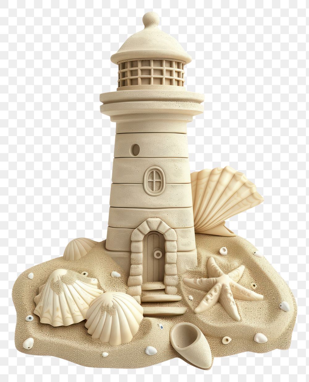 PNG Seashell architecture invertebrate lighthouse.