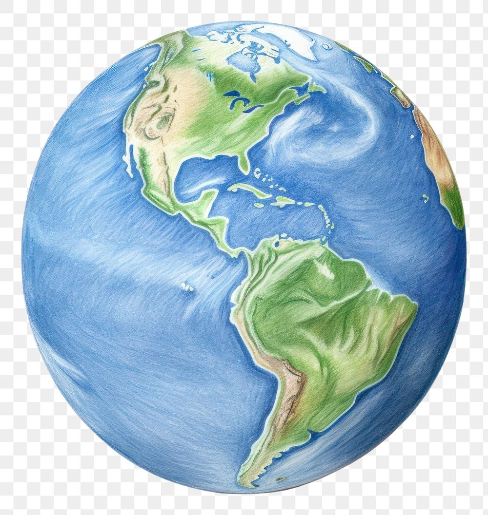 PNG An earth sphere planet globe.