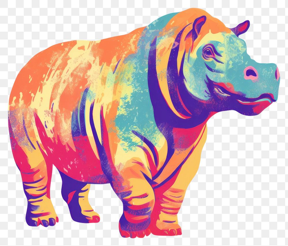 PNG Animal mammal rhinoceros creativity.