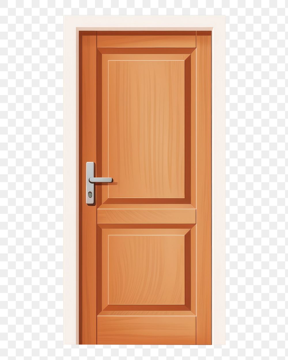 Door wood architecture protection.