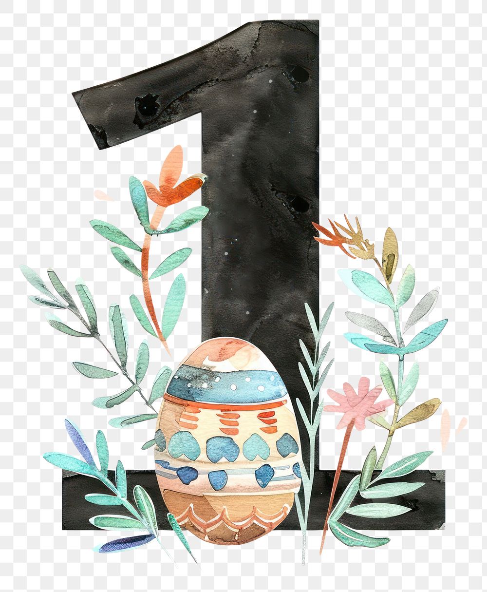 PNG Art painting plant egg.