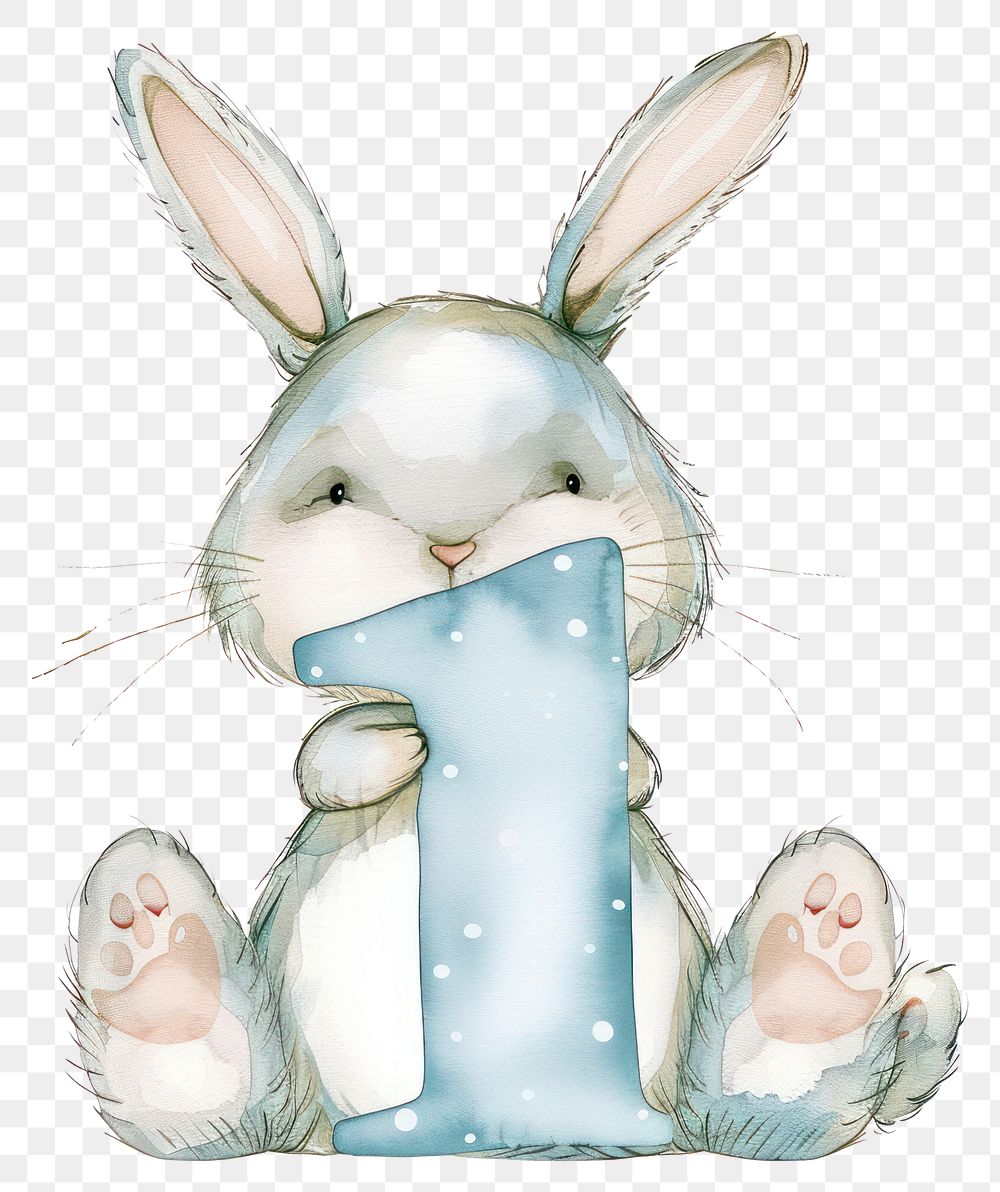 PNG Bunny alphabet 1 animal mammal rabbit.
