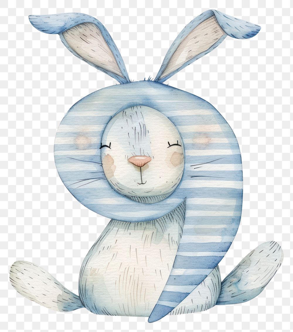 PNG Bunny alphabet 9 animal mammal rabbit.