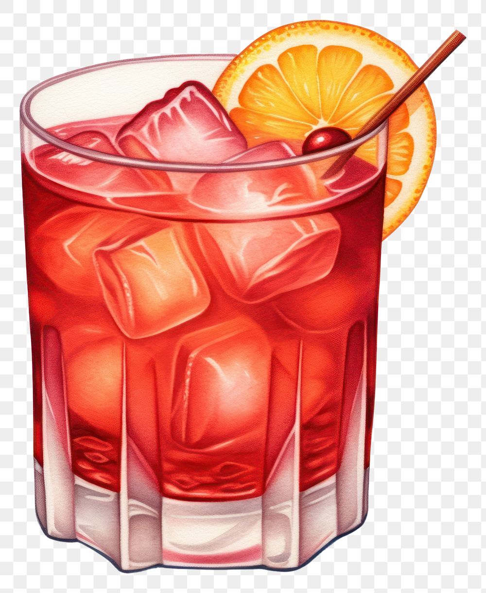 PNG Cranberry Orange Whiskey Sour cocktail drink food red.