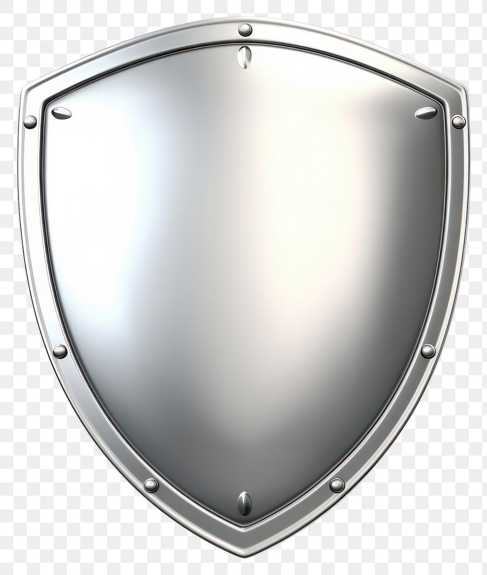 PNG Silver shield silver white background protection.