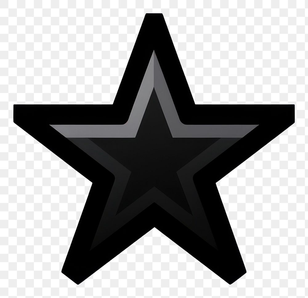 PNG Star pixel symbol shape black.
