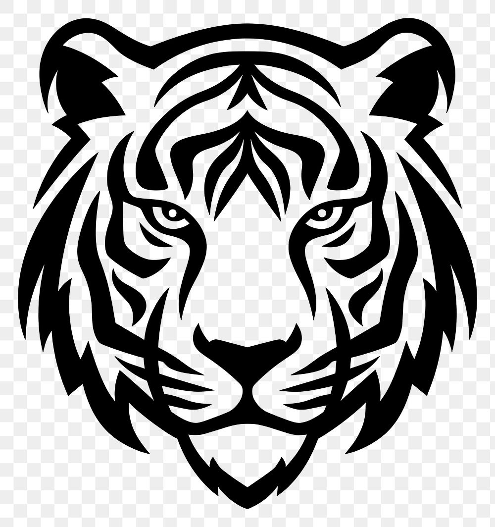 PNG Tiger icon wildlife animal mammal.