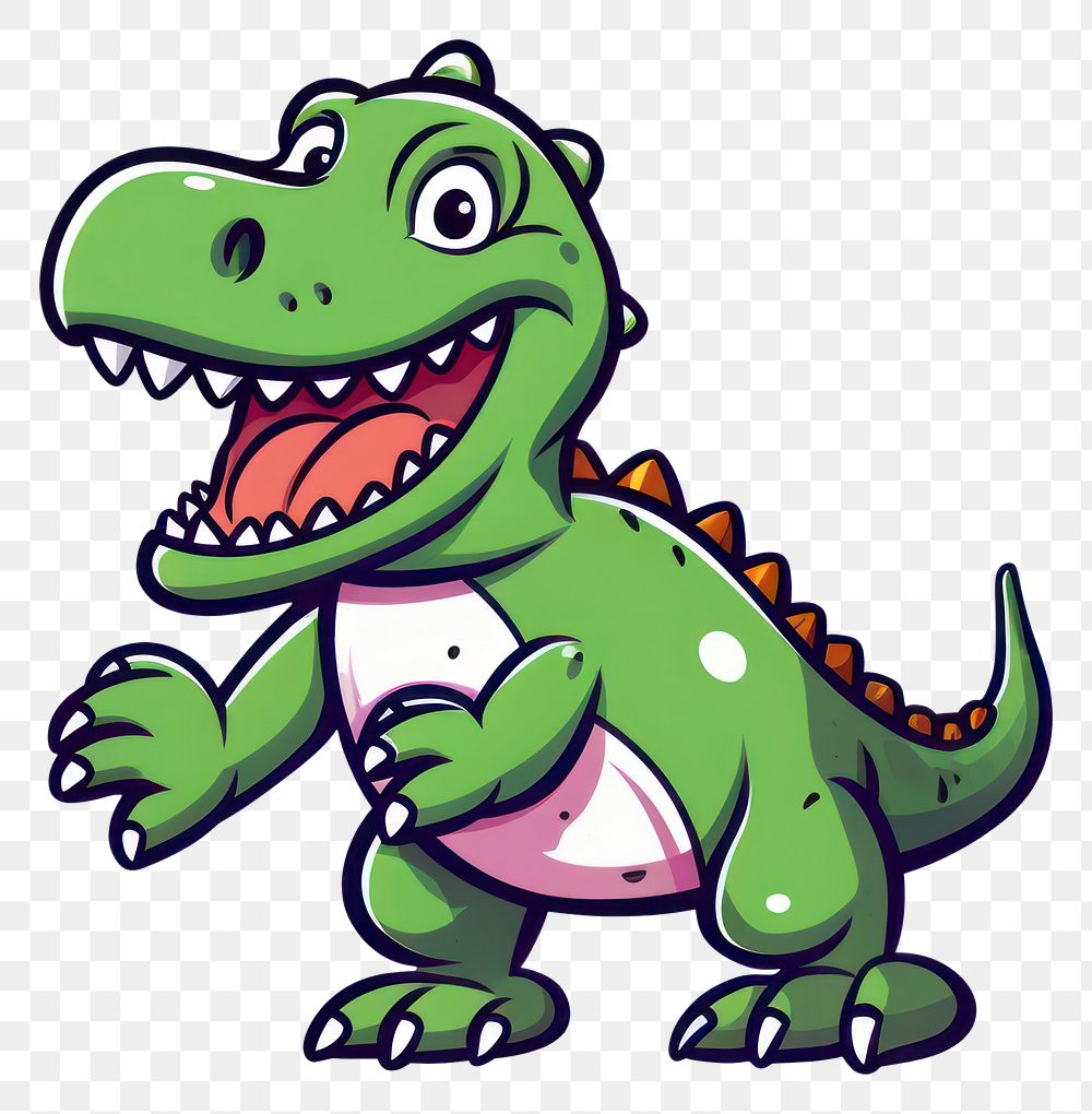 PNG Dinosaur reptile cartoon animal.