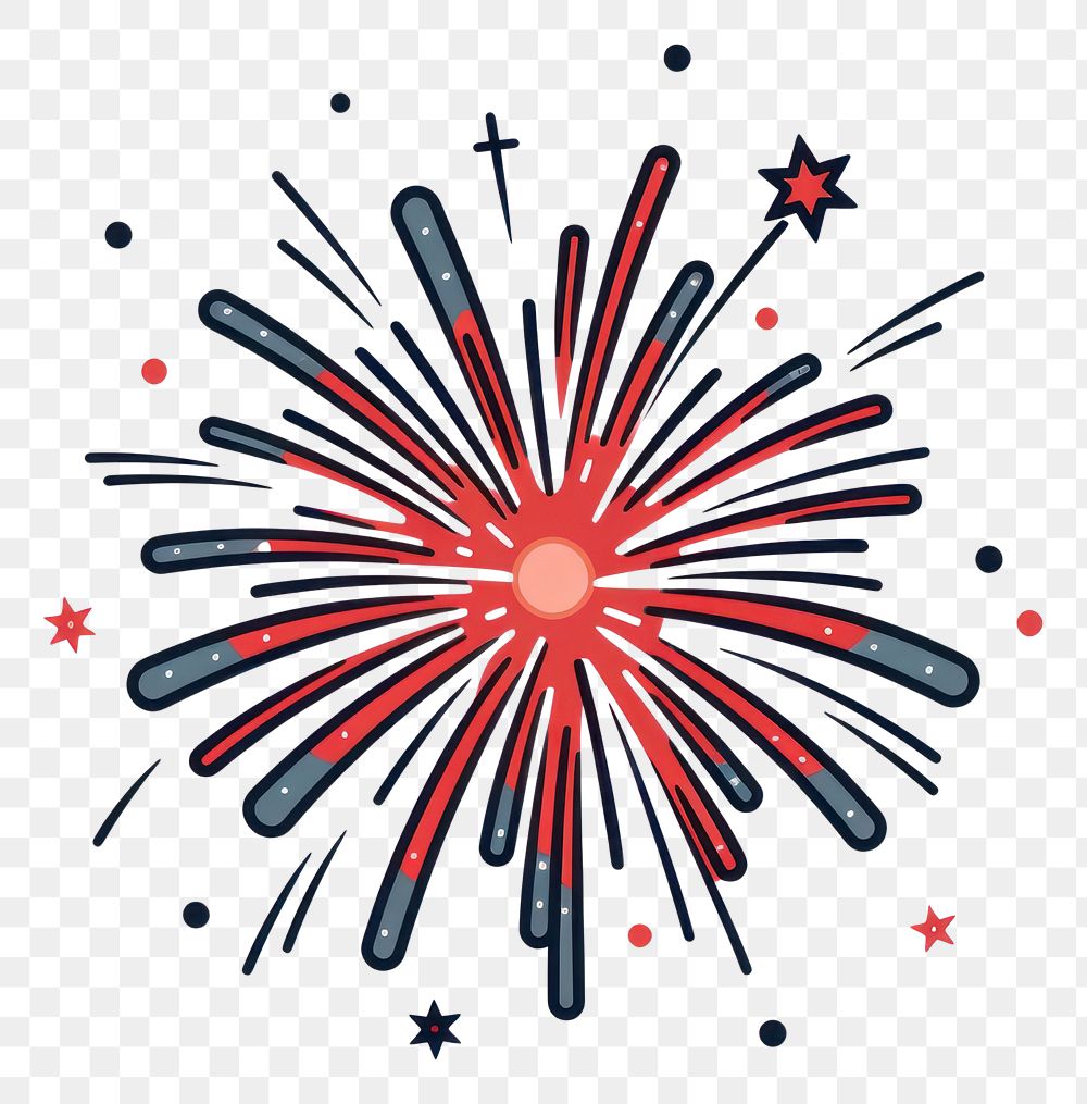 PNG Fireworks cartoon line white background.