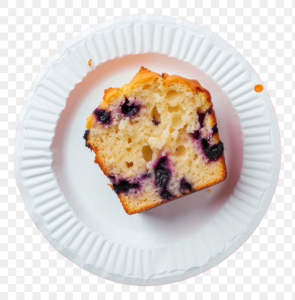 PNG Muffin plate blueberry fruit.